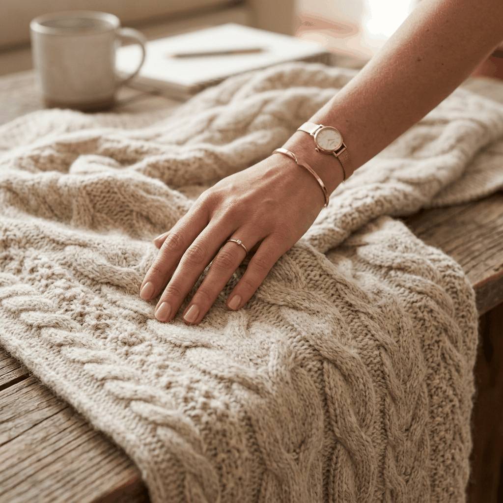 Craftsmanship and premium linen weaving detail